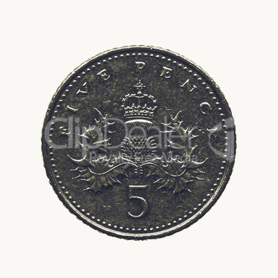 Vintage Coin isolated