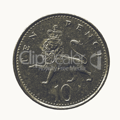 Vintage Coin isolated