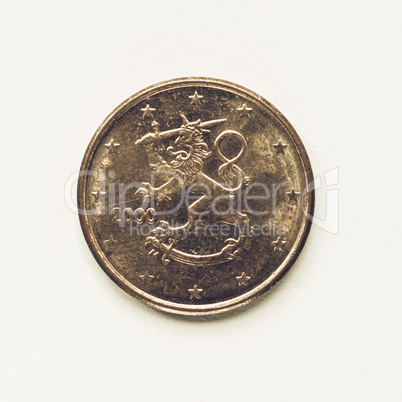 Vintage Finnish 5 cent coin