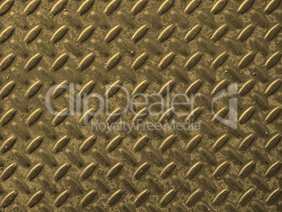 Grey steel diamond plate background sepia