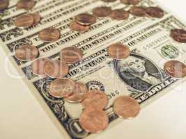 Vintage Dollar coins and notes