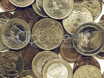 Vintage Euro coins Vintage Euro coins