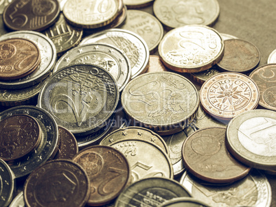 Vintage Euro coins Vintage Euro coins