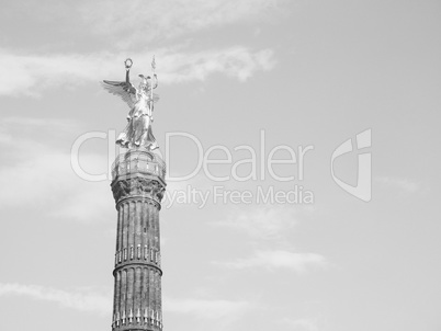 Angel statue in Berlin in black and white