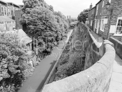 Roman city walls in Chester