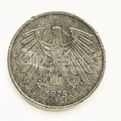 Vintage 5 Mark coin