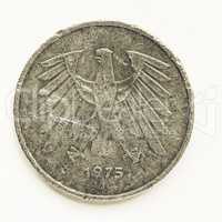 Vintage 5 Mark coin