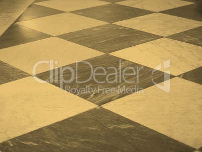 Checkered floor sepia