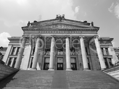 Konzerthaus Berlin in Berlin in black and white