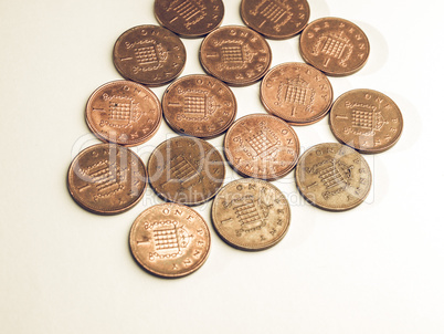 Vintage One Penny coins