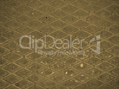 Steel diamond plate background sepia