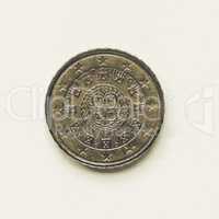 Vintage Portuguese 10 cent coin