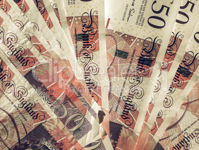 Vintage Fifty Pound notes