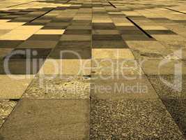 Concrete sidewalk pavement sepia