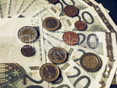 Vintage Euro bank notes Vintage Euro bank notes