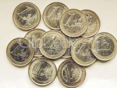 Vintage Euro coins