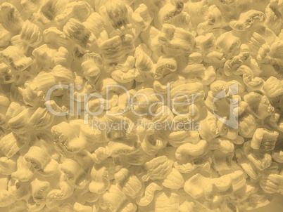 White polystyrene beads background sepia