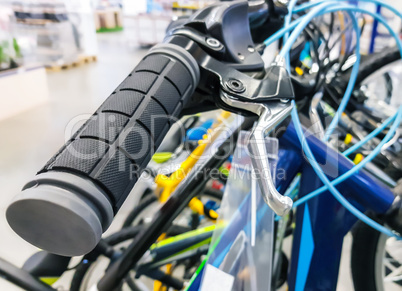 Row of bikes available to sell