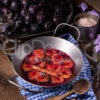 Fresh plum sauce with spices