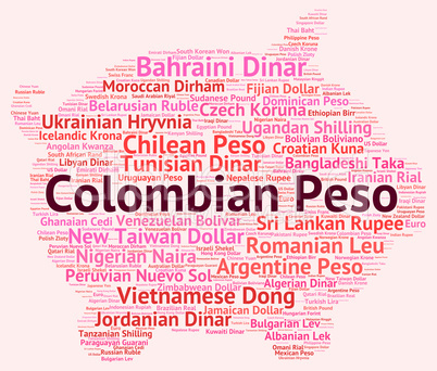 Colombian Peso Represents Foreign Exchange And Currencies
