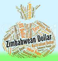 Zimbabwean Dollar Indicates Foreign Currency And Coin