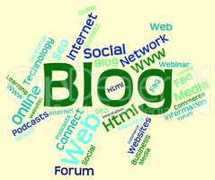 Blog Word Indicates Websites Internet And Blogging