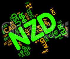 Nzd Currency Indicates New Zealand Dollar And Broker