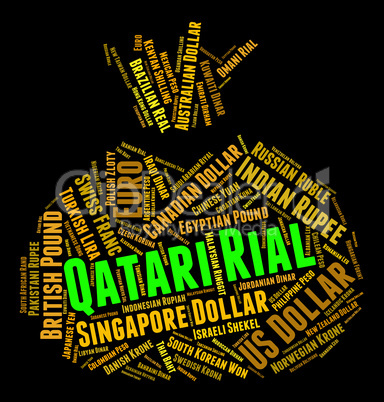 Qatari Rial Means Foreign Exchange And Coin
