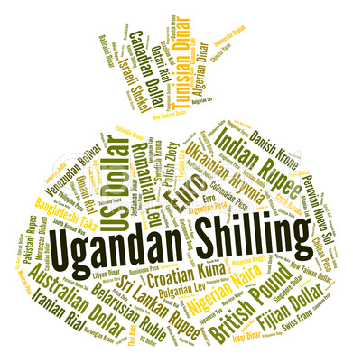 Ugandan Shilling Represents Foreign Currency And Coin