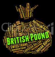 British Pound Indicates Forex Trading And Coinage