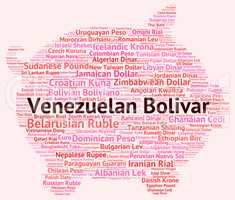 Venezuelan Bolivar Means Currency Exchange And Broker