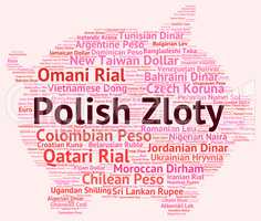 Polish Zloty Represents Exchange Rate And Coinage