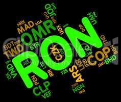 Ron Currency Represents Forex Trading And Currencies