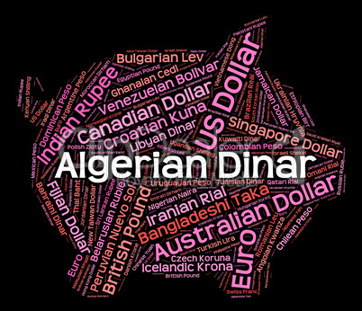 Algerian Dinar Means Worldwide Trading And Banknote