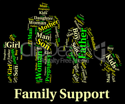Family Support Indicates Blood Relative And Families