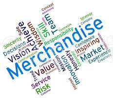 Merchantise Words Indicates Vending Vend And Sold