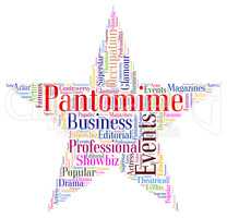 Pantomime Star Represents Stage Theaters And Dramas