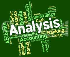 Analysis Word Shows Data Analytics And Analyse