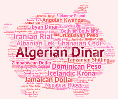 Algerian Dinar Represents Worldwide Trading And Broker