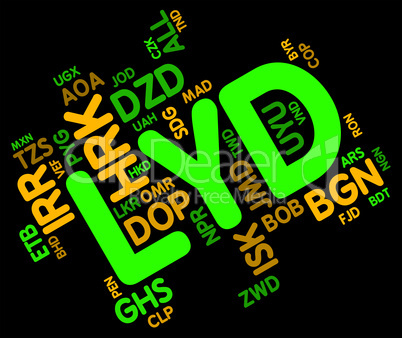 Lyd Currency Represents Worldwide Trading And Currencies