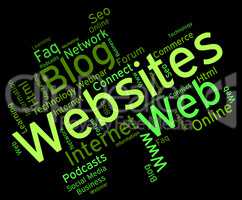Websites Word Means Online Words And Net