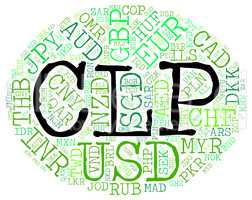 Clp Currency Shows Chilean Pesos And Broker