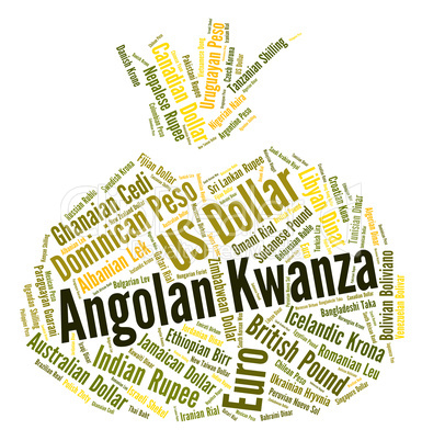 Angolan Kwanza Indicates Exchange Rate And Aoa