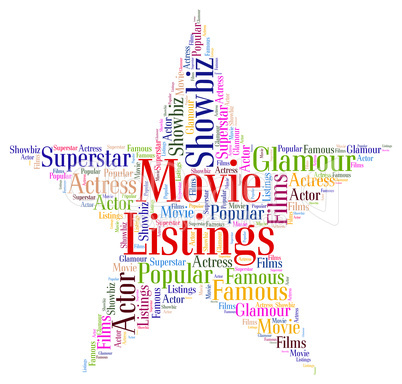 Movie Listings Indicates Watch Movies And Cinema