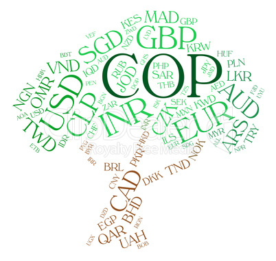 Cop Currency Means Foreign Exchange And Broker
