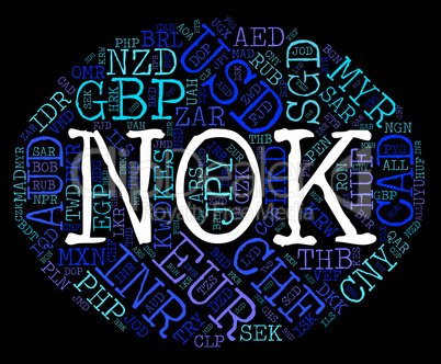 Nok Currency Represents Forex Trading And Exchange