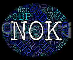Nok Currency Represents Forex Trading And Exchange