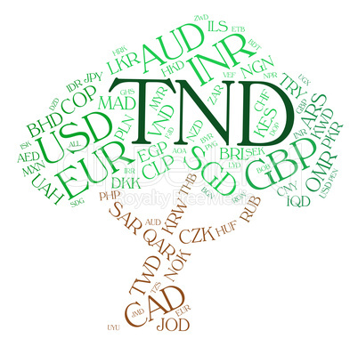 Tnd Currency Shows Worldwide Trading And Broker