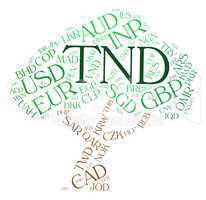 Tnd Currency Shows Worldwide Trading And Broker