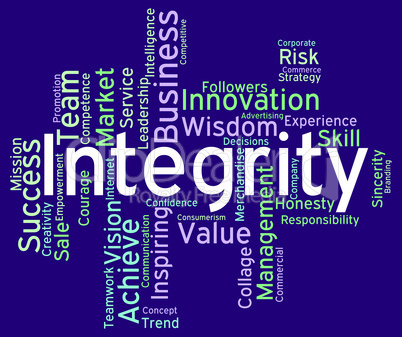 Integrity Words Means Text Morality And Virtue